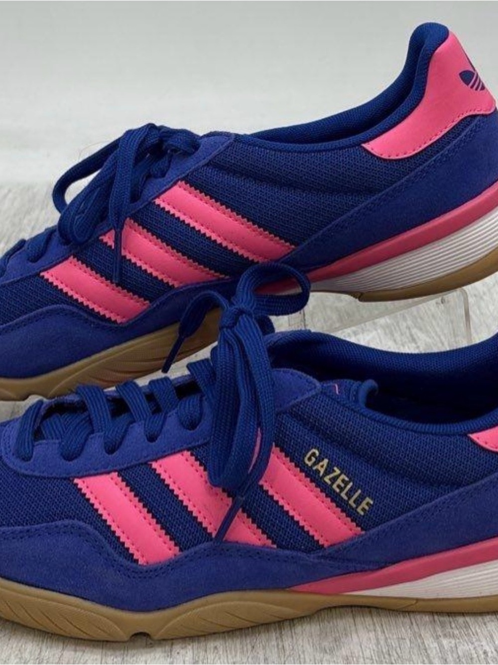 adidas Gazelle Women's Navy and Pink Sneakers
